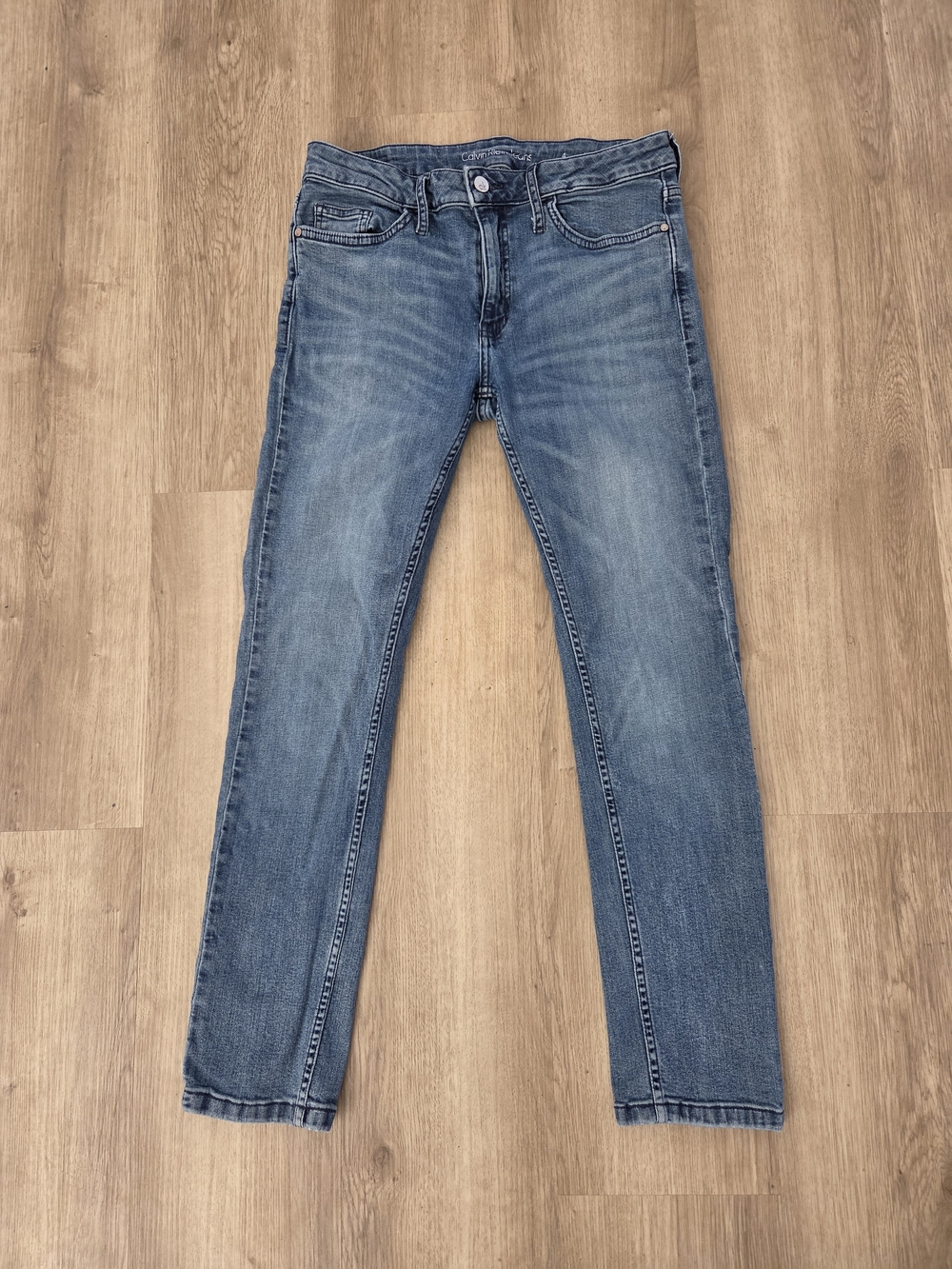 Calvin Klein Women's Boyfriend Jeans in Medium Blue Wash